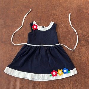 Navy blue dress, size 2T, gently used Florence Eiseman